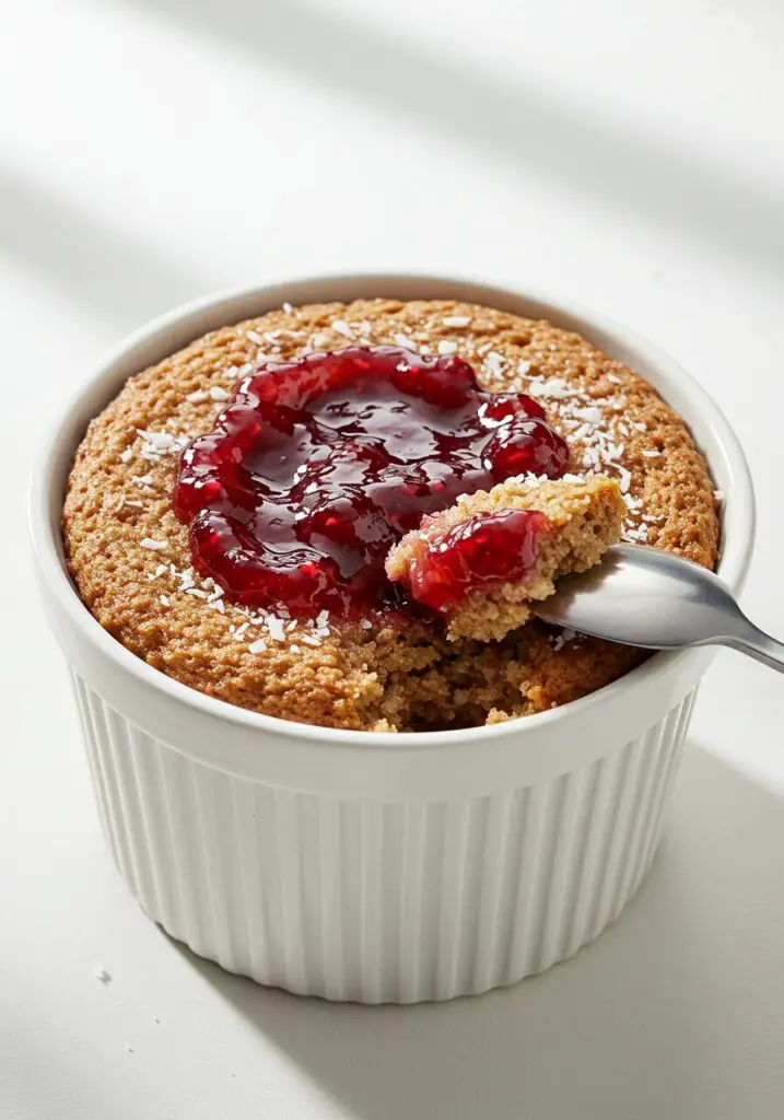 Jam Sponge Baked Oat Cake