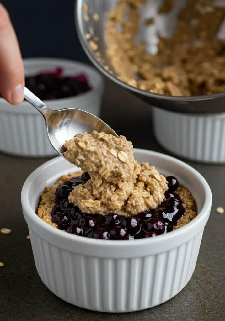 Blueberry Pie Baked Oats