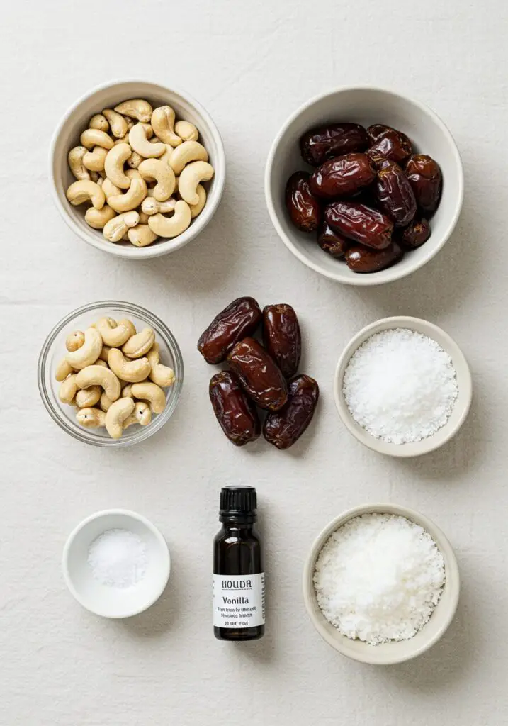 Raw Cashew Coconut Protein Balls