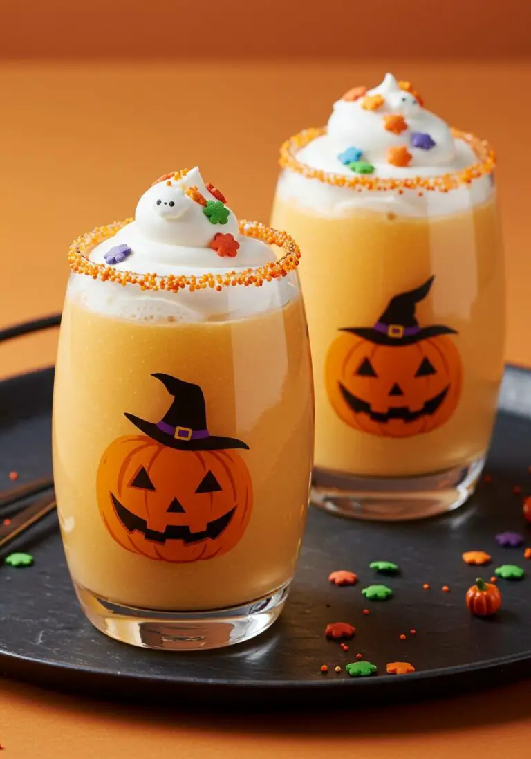 The Best Easy Halloween Punch (Tastes Like Pumpkin Pie!)
