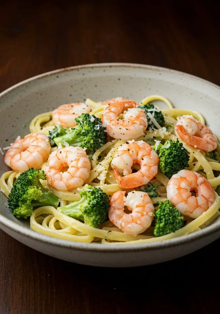 Creamy Broccoli Shrimp Alfredo (The Ultimate 30-Minute Meal!)