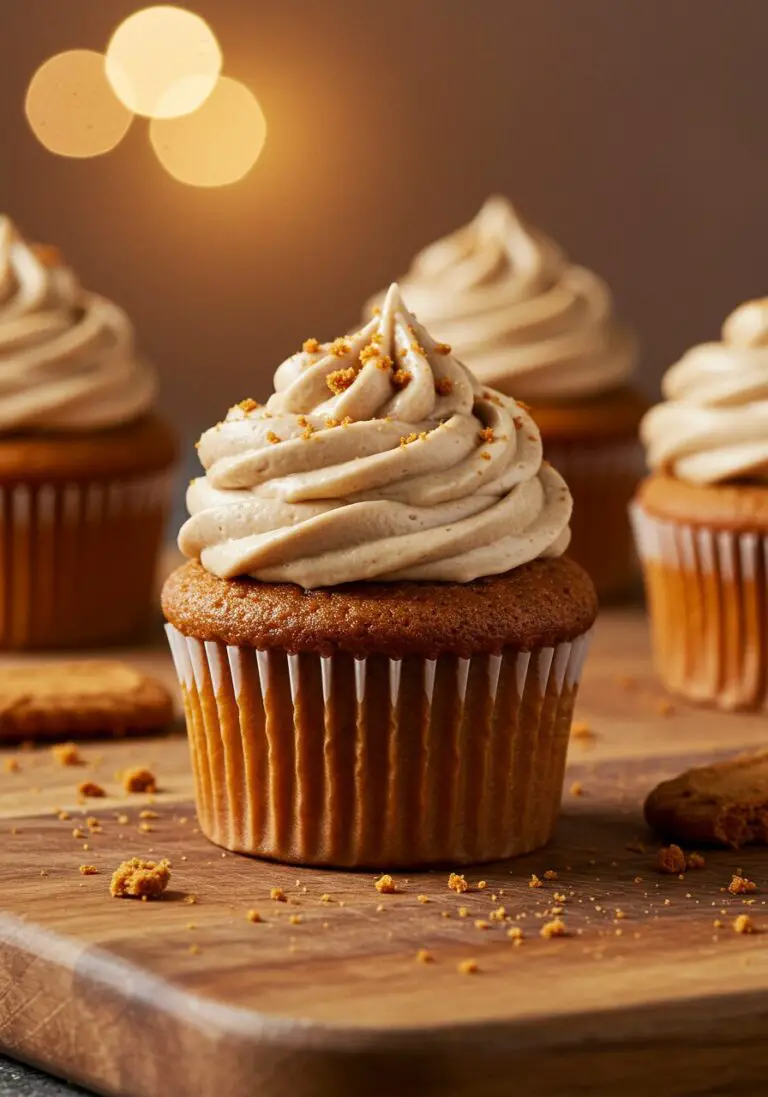 The Ultimate Biscoff Cupcakes: So Soft, Creamy & Irresistible!