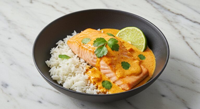 The Best Microwave Red Curry Poached Salmon (A 25-Minute Miracle!)