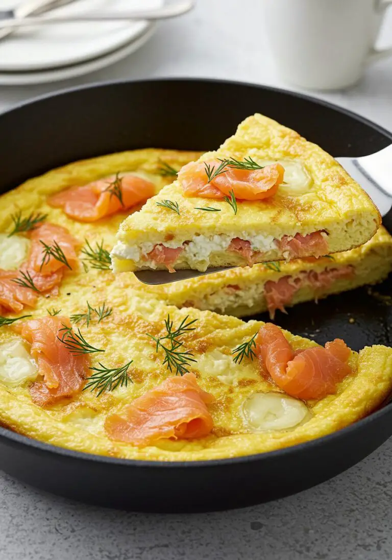 The Best Egg White Frittata with Smoked Salmon (An Elegant, Healthy Meal!)