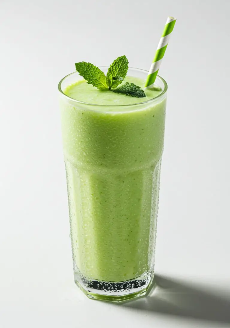The Most Refreshing Green Smoothie with Mint (A Healthy, Creamy Dream!)