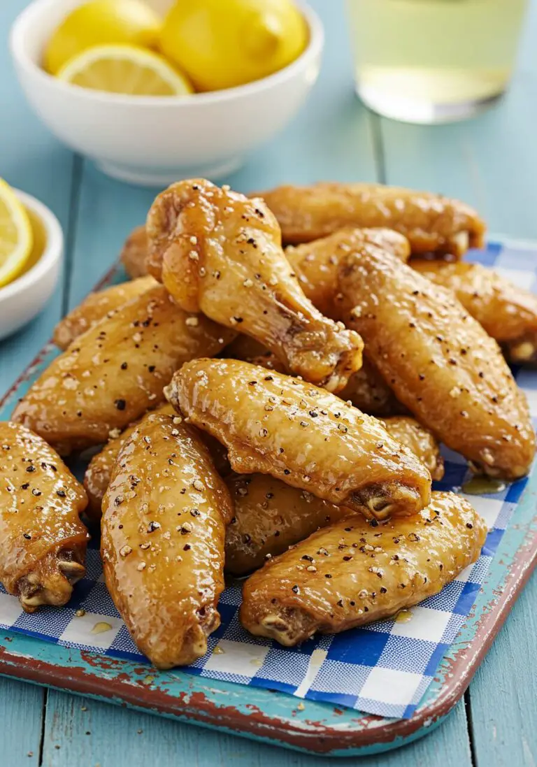 The Best Crispy Lemon Pepper Chicken Wings (An Oven-Baked Secret!)