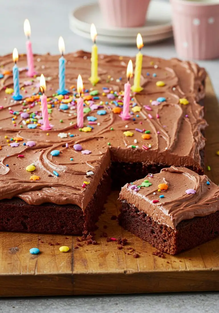 The Best Kids’ Chocolate Birthday Cake (An Easy, Foolproof Traybake!)