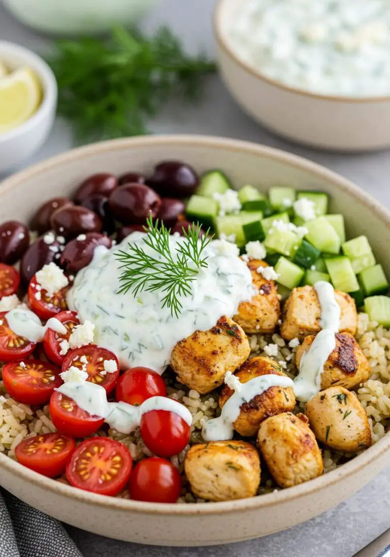 The Best Ultimate Greek Chicken Bowl Recipe