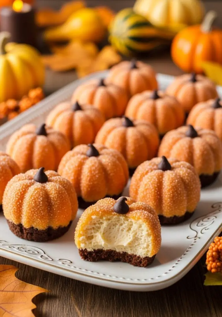 The Ultimate Mini Pumpkin Cheesecake Bites (So Easy & Cute!)
