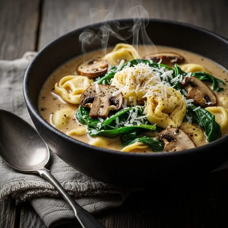The Ultimate Creamy Mushroom Tortellini Soup (One-Pot Wonder!)