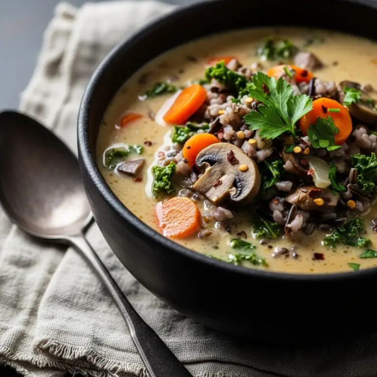 The Ultimate Creamy Wild Rice Soup (Hearty & Vegan!)