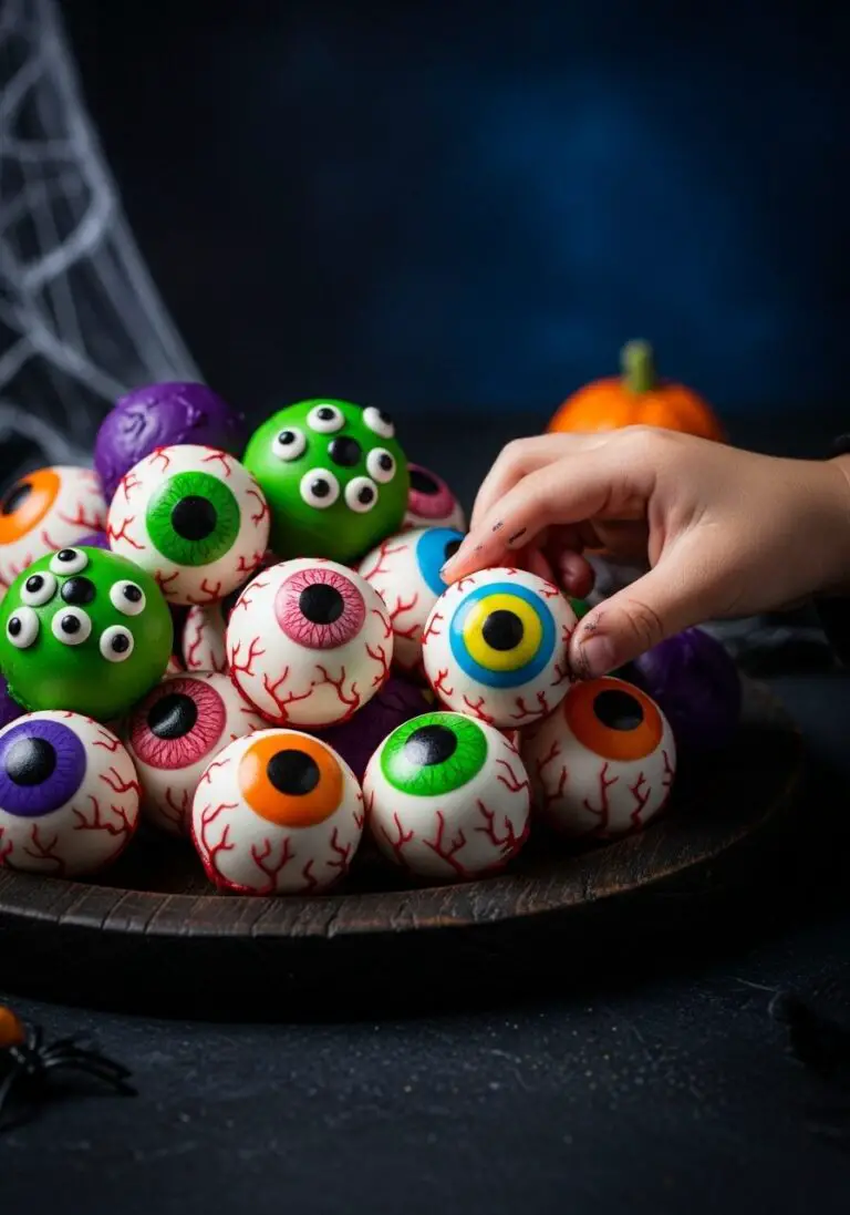 The Ultimate Cake Eyeballs (A Spooky & Easy Halloween Treat!)