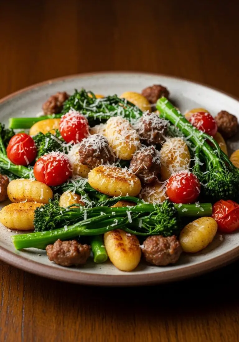 The Ultimate Sheet-Pan Gnocchi with Sausage & Broccoli Rabe