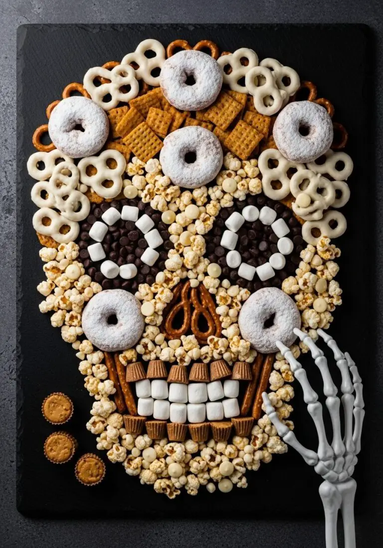 The Ultimate Halloween Skull Snack Board (So Easy & Spooky!)