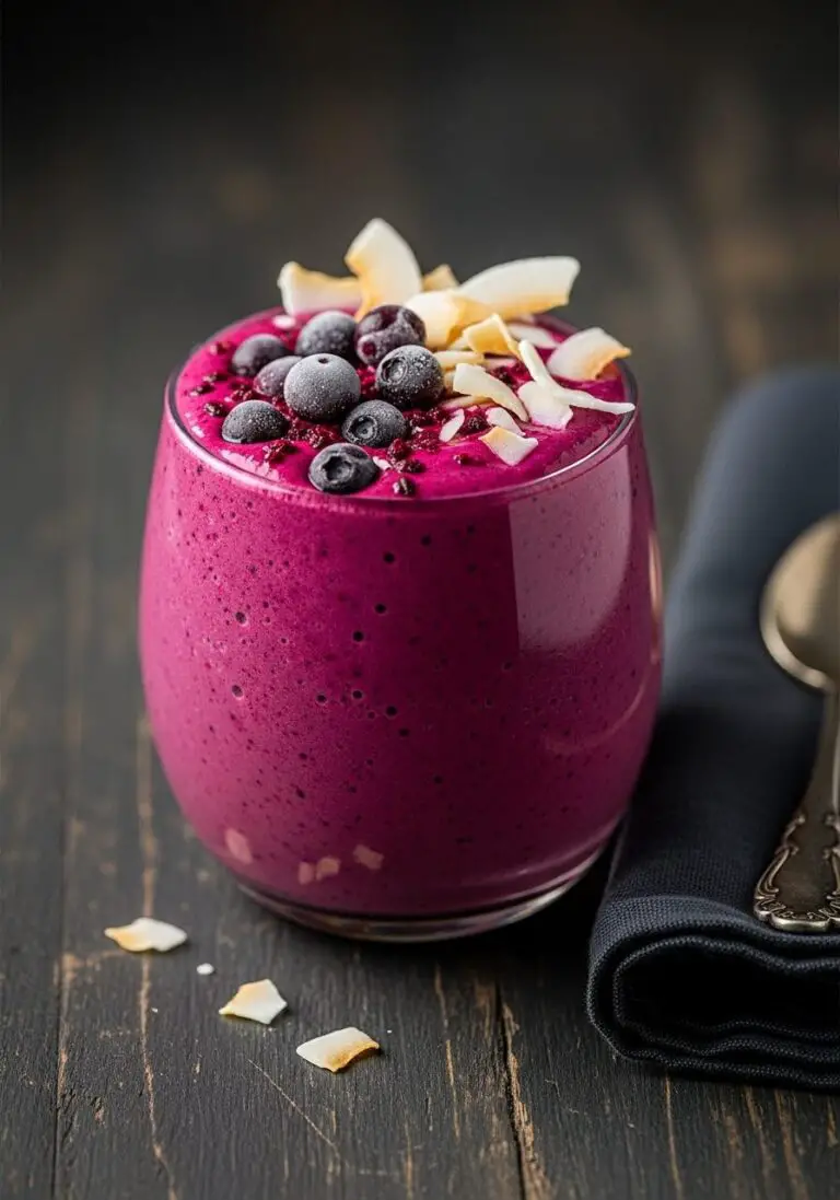 The Ultimate Wild Blueberry Beet Smoothie (AIP & Paleo!)