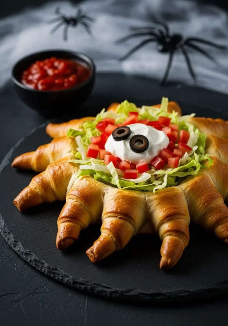 Halloween Spider Taco Ring: The Ultimate Spooky Appetizer!