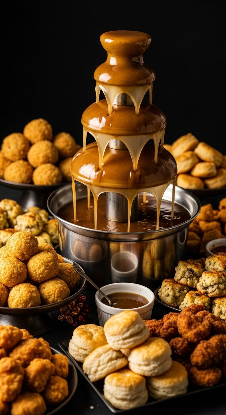 The Ultimate Gravy Fountain: Your Holiday Party Centerpiece!