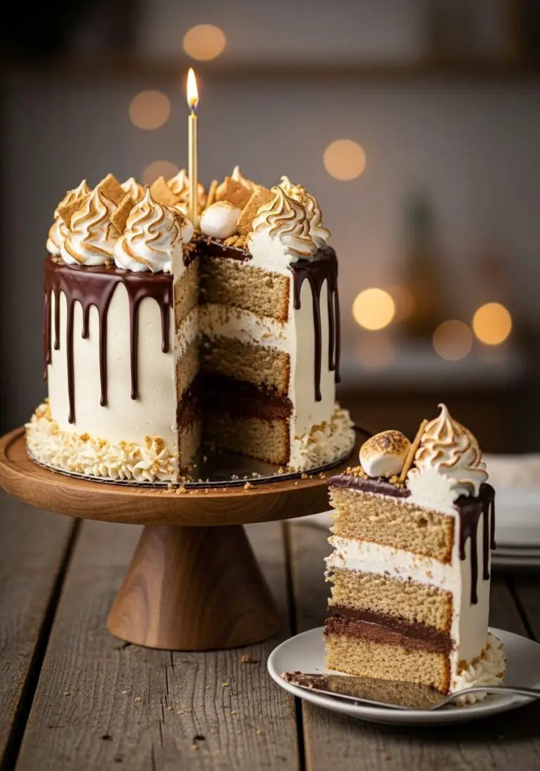 The Ultimate S’mores Layer Birthday Cake