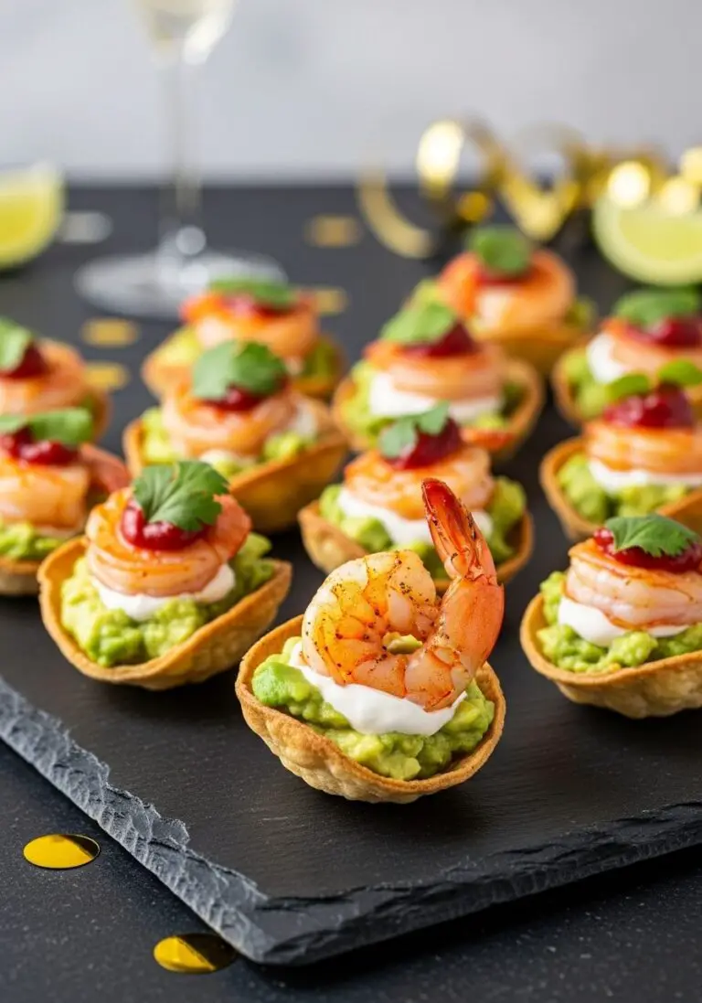 A Festive NYE Appetizer: Easy Shrimp Taco Bites