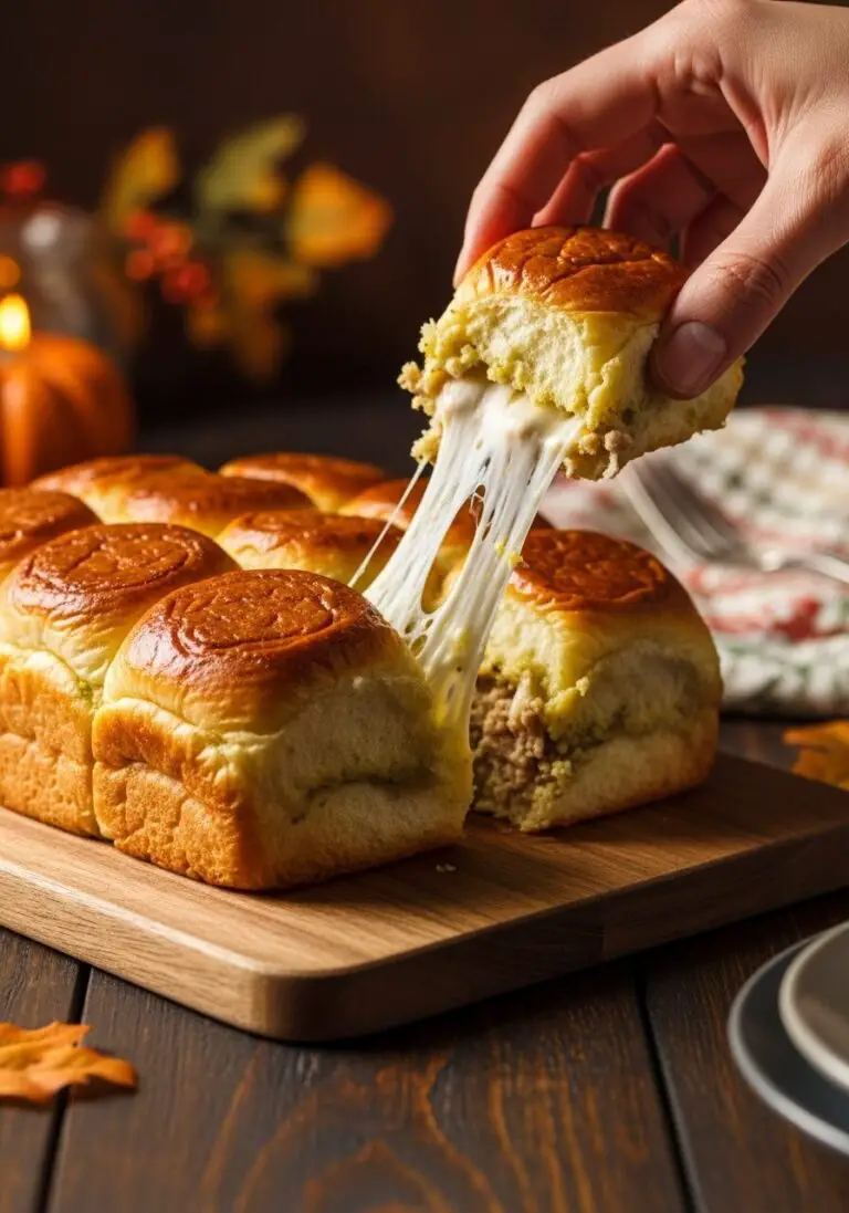 Pull-Apart Pesto Turkey Sliders (So Cheesy & Easy!)