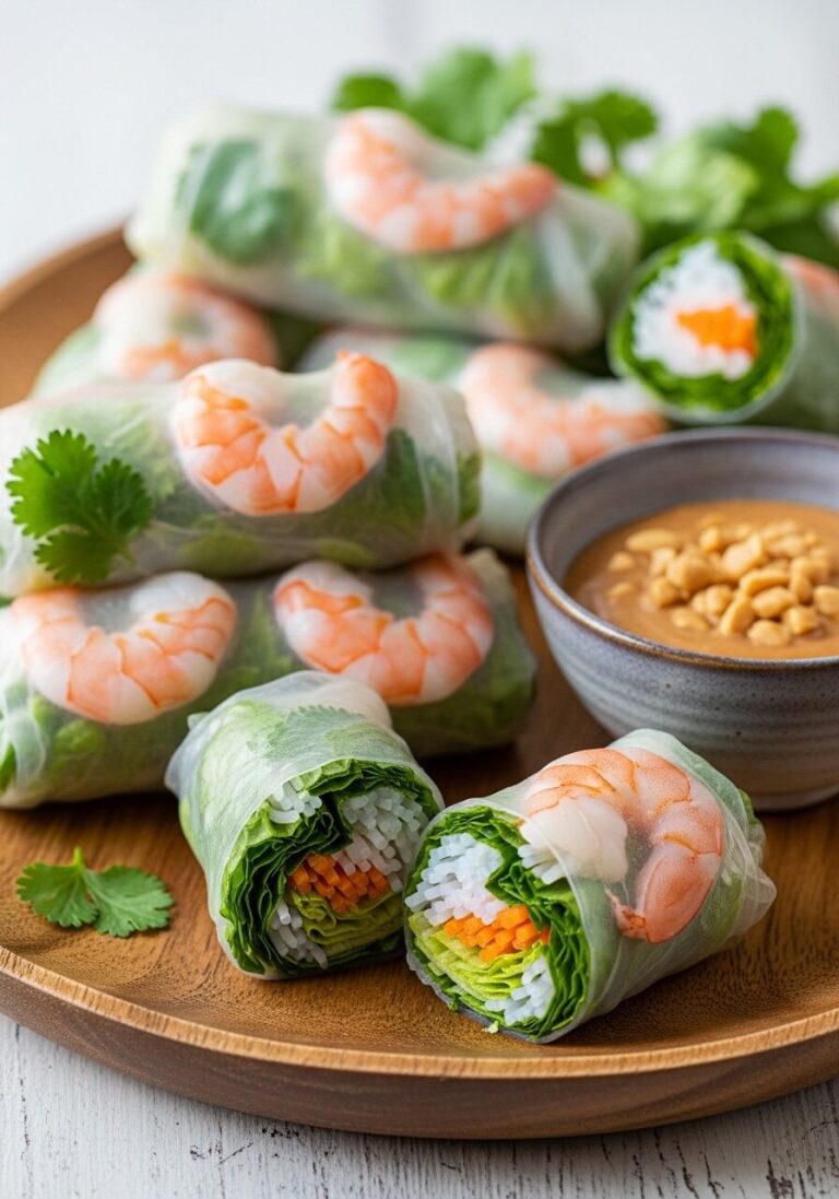 The Ultimate Vietnamese Fresh Spring Rolls (with Peanut Sauce!)