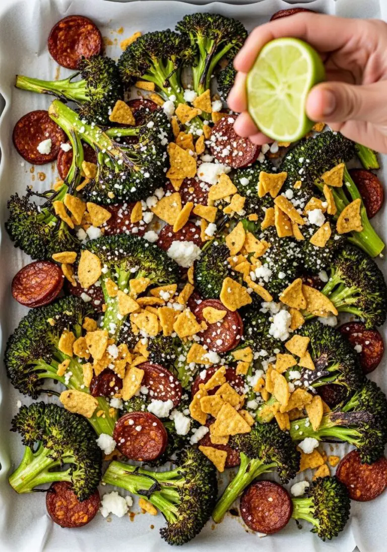 The Ultimate Sheet-Pan Broccoli & Chorizo (with Tortilla Chip Gremolata!)