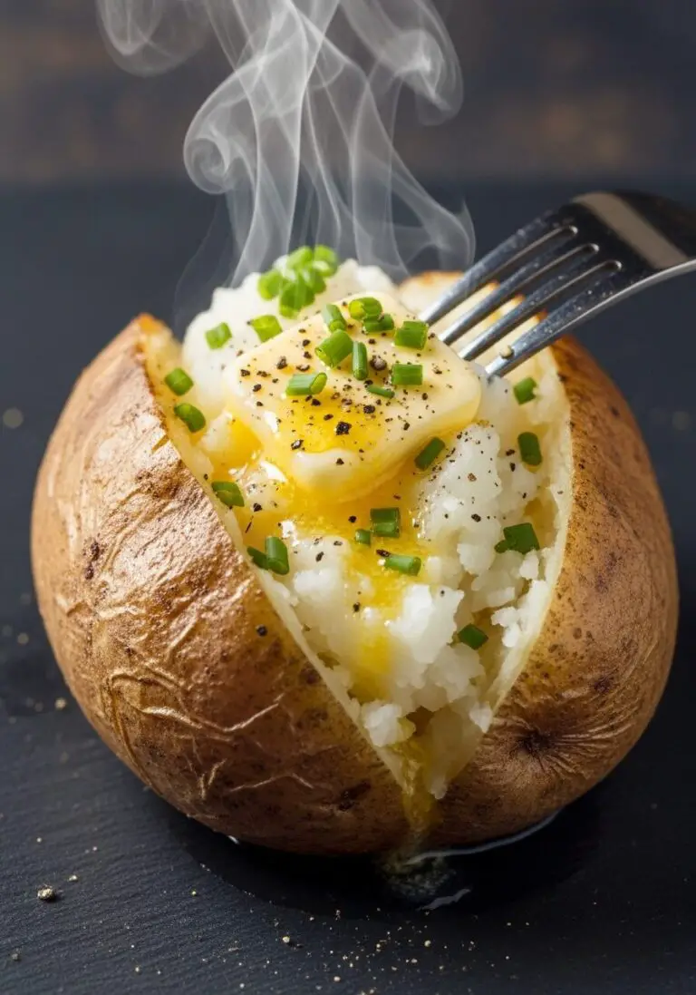 The Ultimate Air Fryer Baked Potato (So Crispy & Fluffy!)