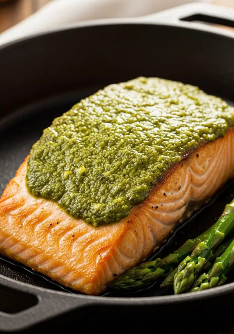 The Ultimate Pesto Salmon (A Star for Cheap Dinners for a Family!)
