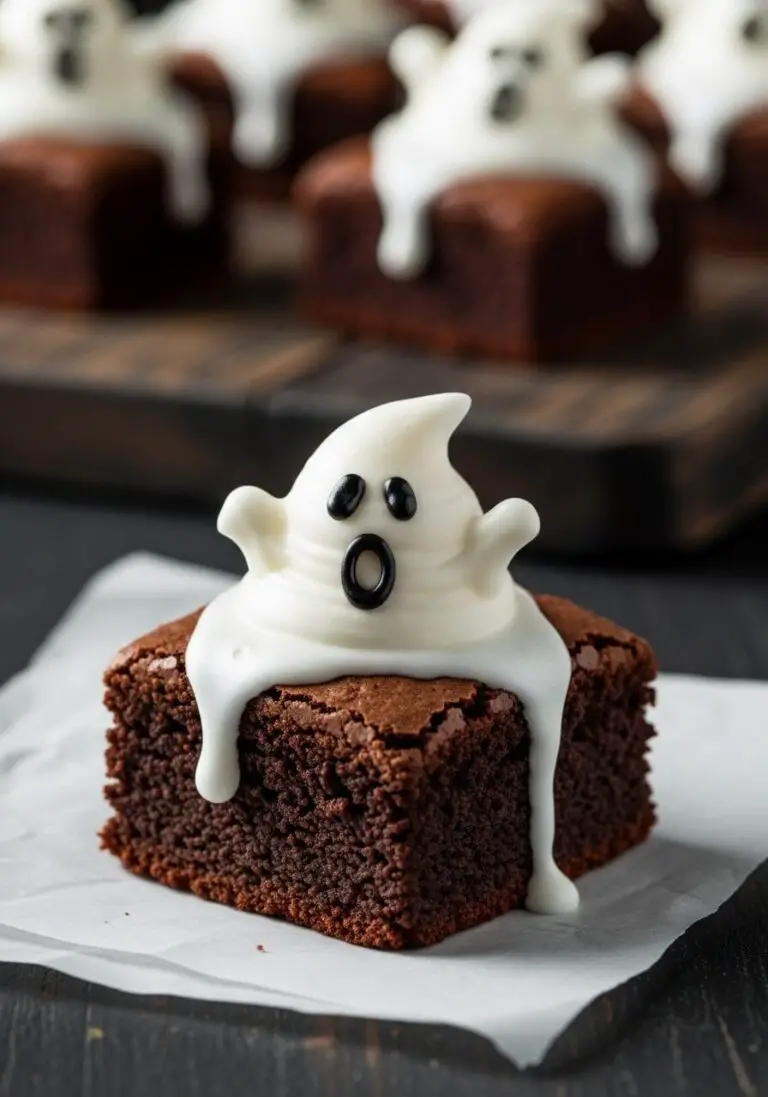 The Ultimate Spooky Boo Brownies (The Best Halloween Finger Foods for Parties!)