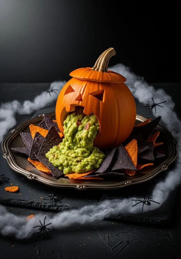 The Ultimate Puking Pumpkin Guacamole (A Spooky & Easy Appetizer!)