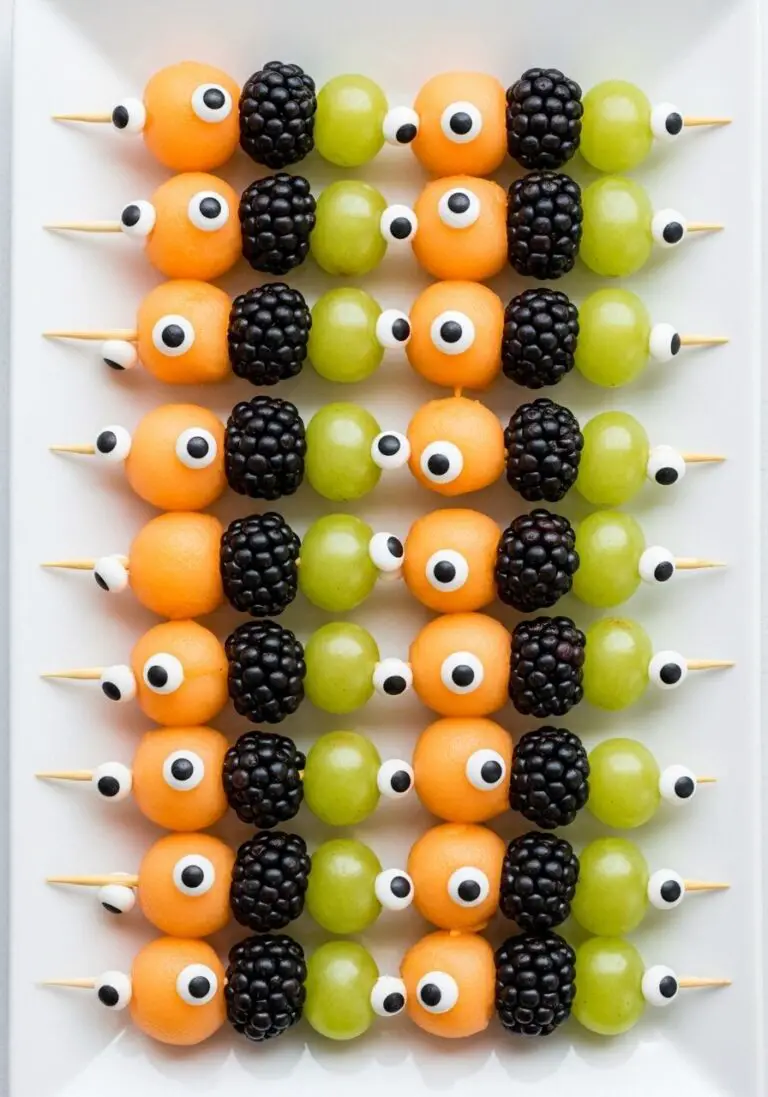 The Ultimate Halloween Fruit Kabobs (Spooky & Healthy Fun!)