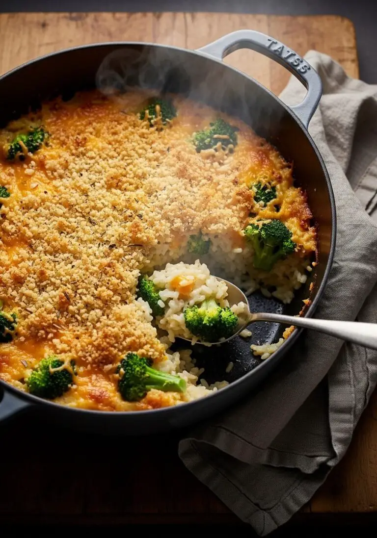 The Ultimate Cheesy Broccoli and Rice Casserole (From Scratch!)