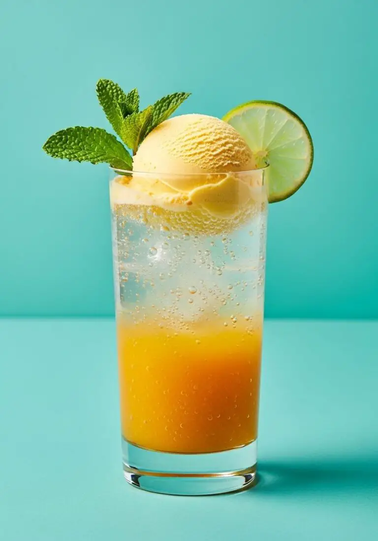 The Ultimate Mango Ginger Glow Float (A Healthy, 5-Minute Treat!)