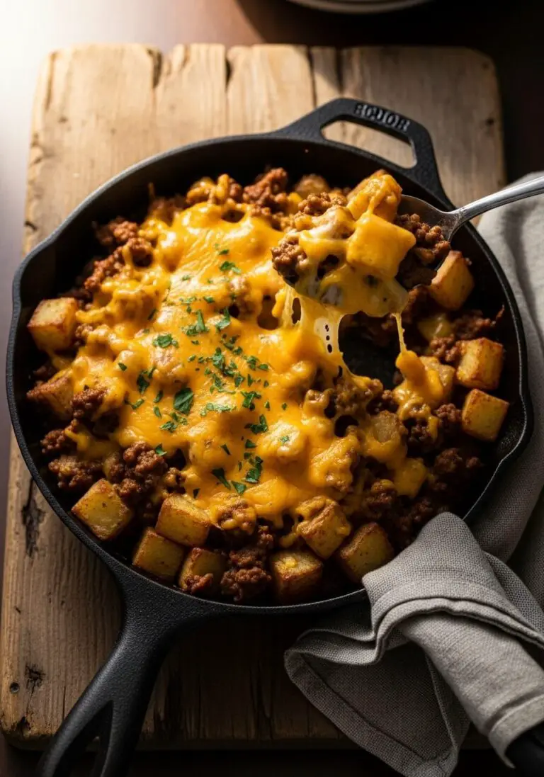 The Ultimate Cheesy Ground Beef and Potatoes (One-Pot, 35-Min Meal!)