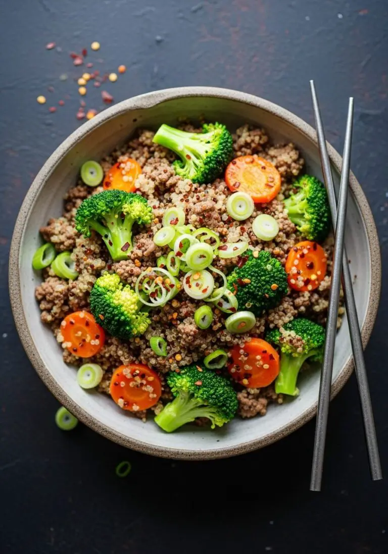The Ultimate Quinoa Beef and Broccoli Skillet (Easy 25-Minute Meal!)