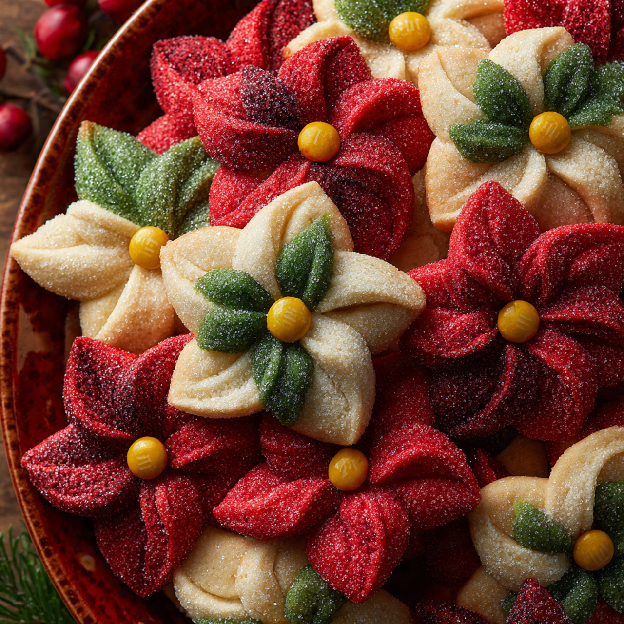 Stunning Poinsettia Pinwheel Cookies (The Ultimate Cookie Recipe!)