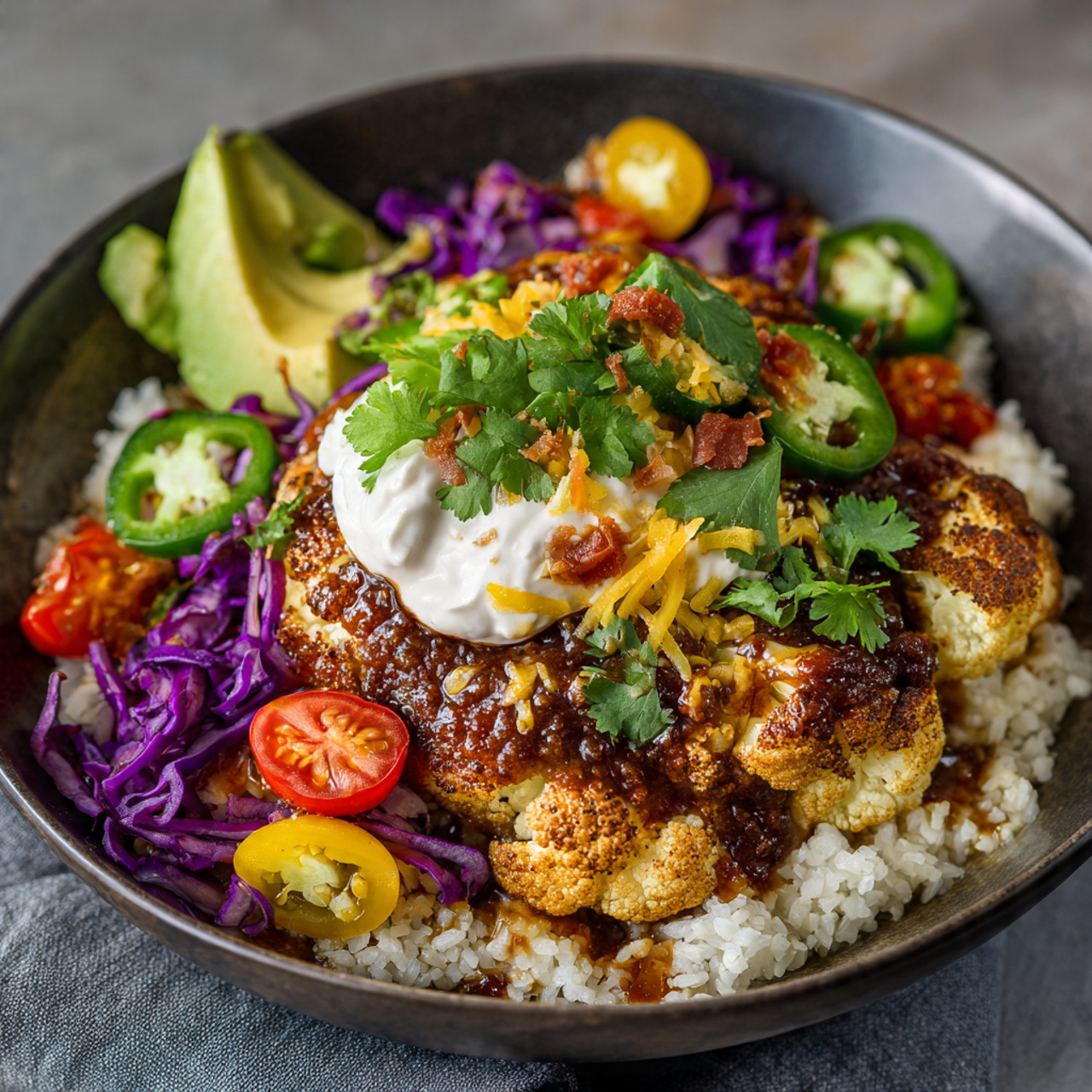 Vibrant Roasted Cauliflower Burrito Bowls (A Healthy Dinner Win!)