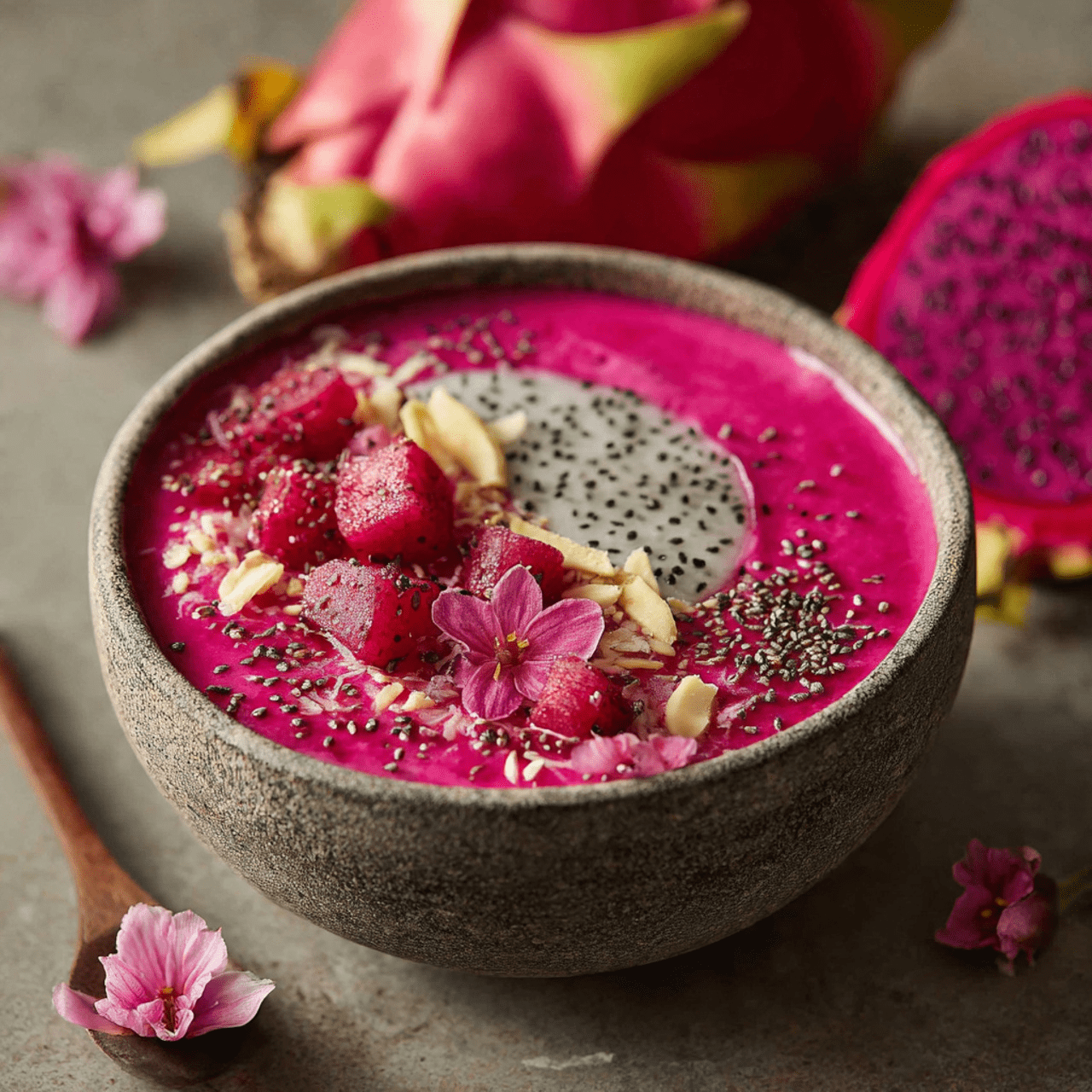 The Ultimate Dragon Fruit Smoothie Bowl (Healthy Breakfast Bowls!)