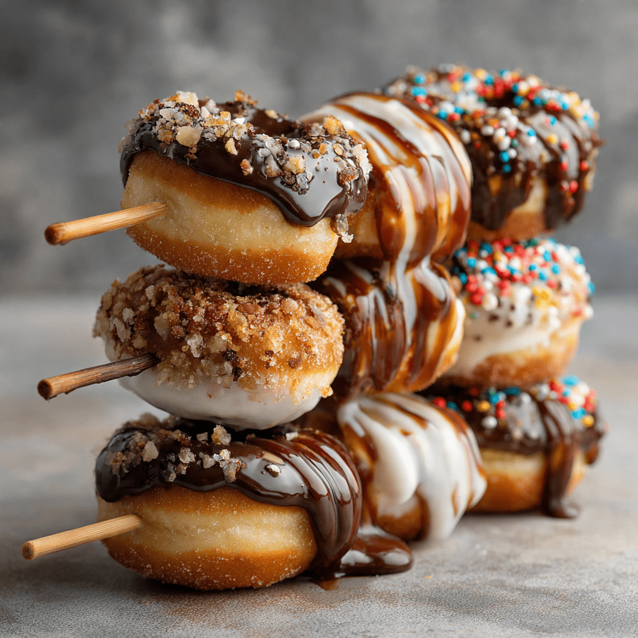The Ultimate Hanukkah Doughnut Skewers (Easy Holiday Treat!)