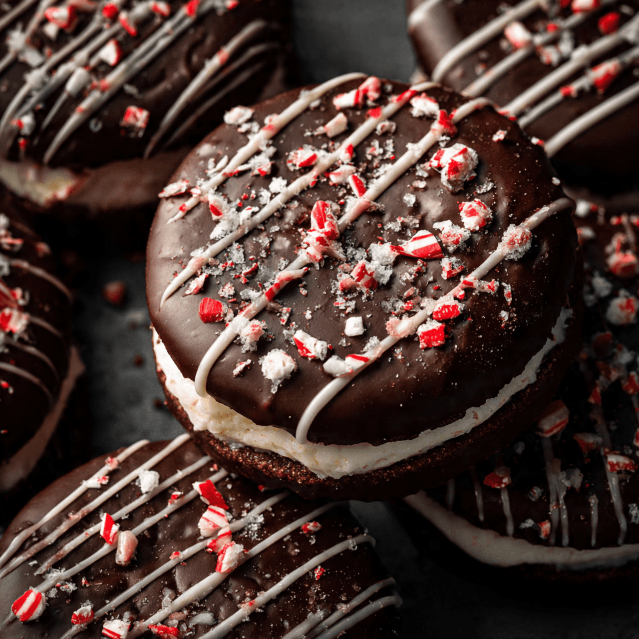 The Ultimate Striped Peppermint Sandwich Cookies (Easy Holiday Treat!)