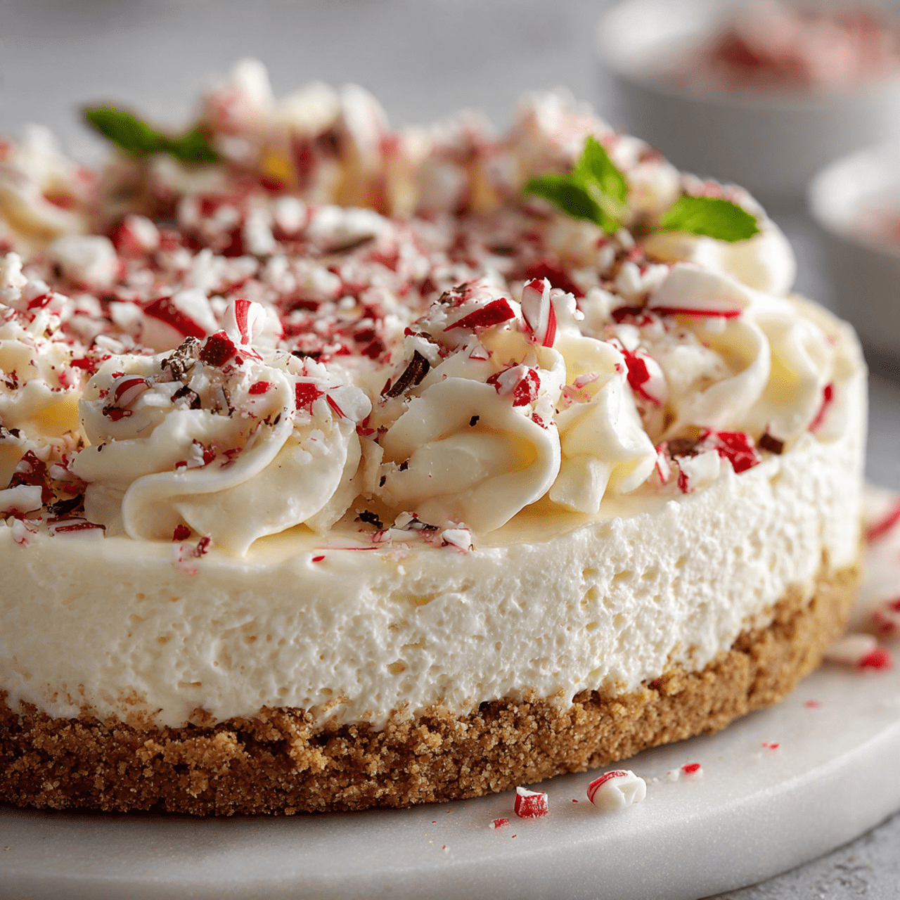 The Ultimate No-Bake White Chocolate-Peppermint Pie (Holiday Treat!)