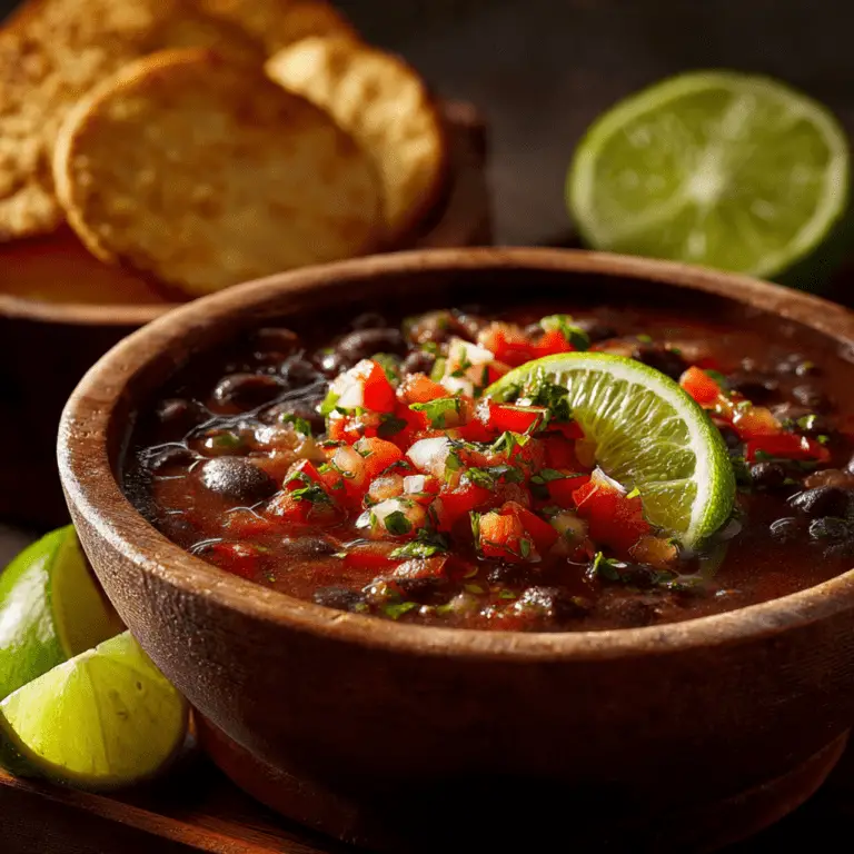 The Ultimate 25-Minute Black Bean Soup (Easy Winter Recipe!)