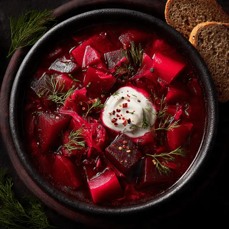 The Ultimate 30-Minute Borscht (Easy Winter Soup Recipe!)