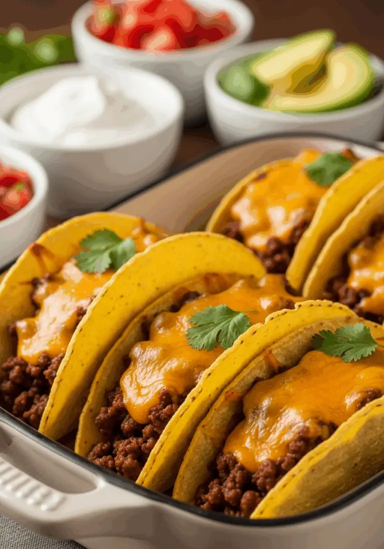 The Ultimate Baked Ground Beef Tacos (Easy 30-Minute Recipe!)