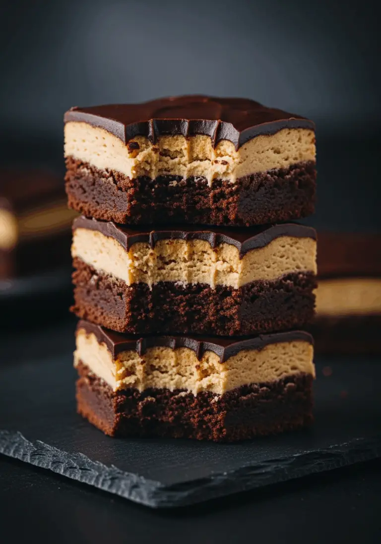 The Ultimate Peanut Butter Brownies (3 Decadent Layers!)