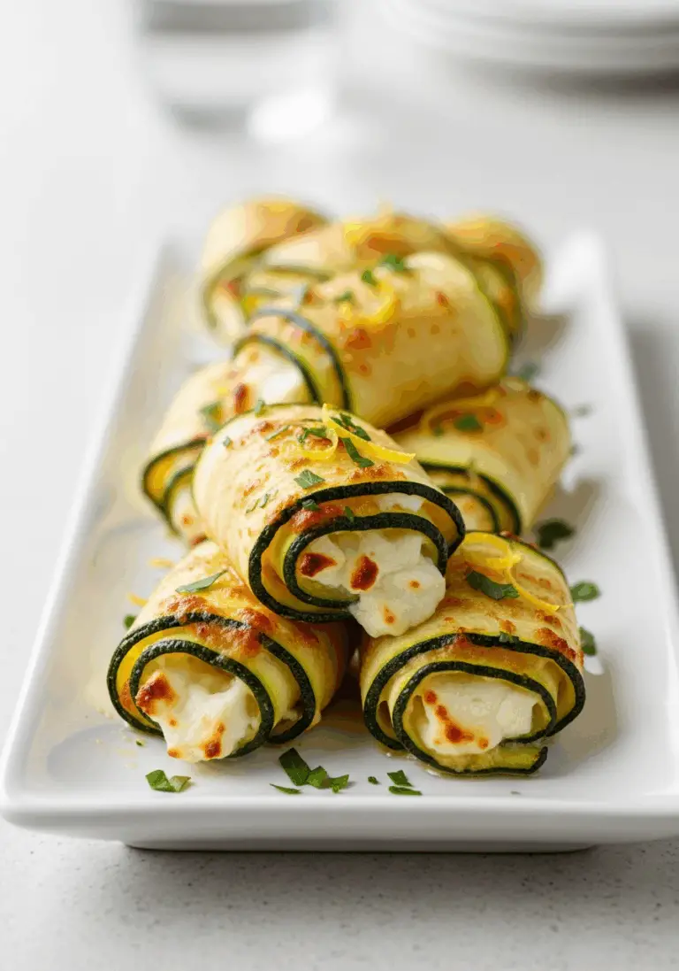 The Ultimate 5-Ingredient Zucchini Feta Roll-Ups (20-Min Appetizer!)