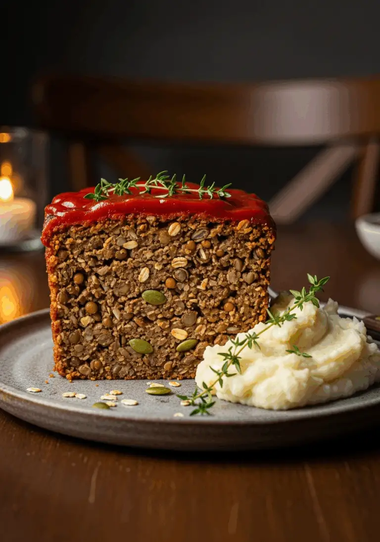 The Ultimate Lentil Sweet Potato Loaf (Hearty & Vegan!)