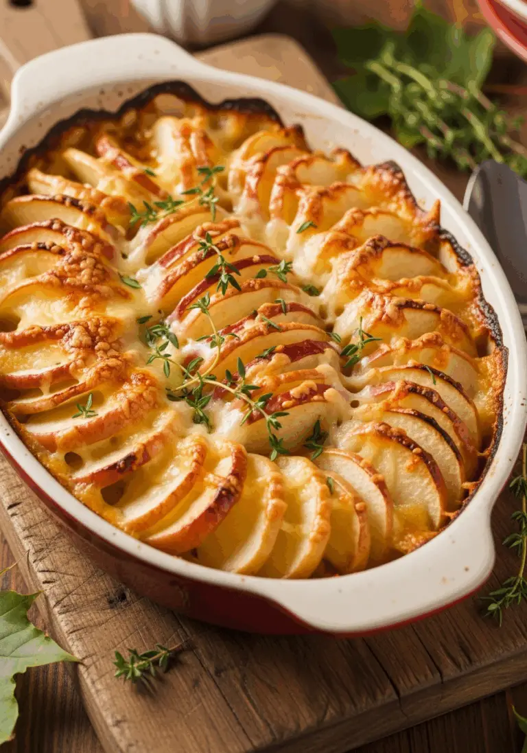 The Ultimate Maple Apple-Turnip Gratin (Sweet & Savory Side!)