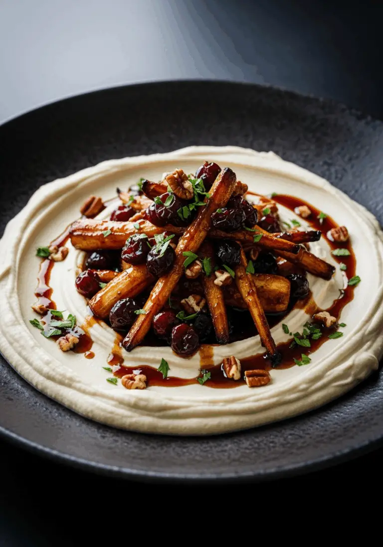 The Ultimate Sticky Roasted Parsnips (with Cranberry Hoisin Glaze!)