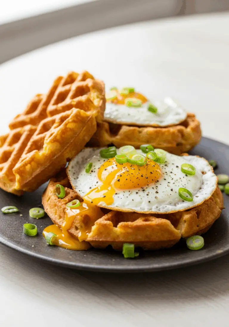 The Ultimate Cheesy Cauliflower Hash Brown Waffles (Low-Carb!)
